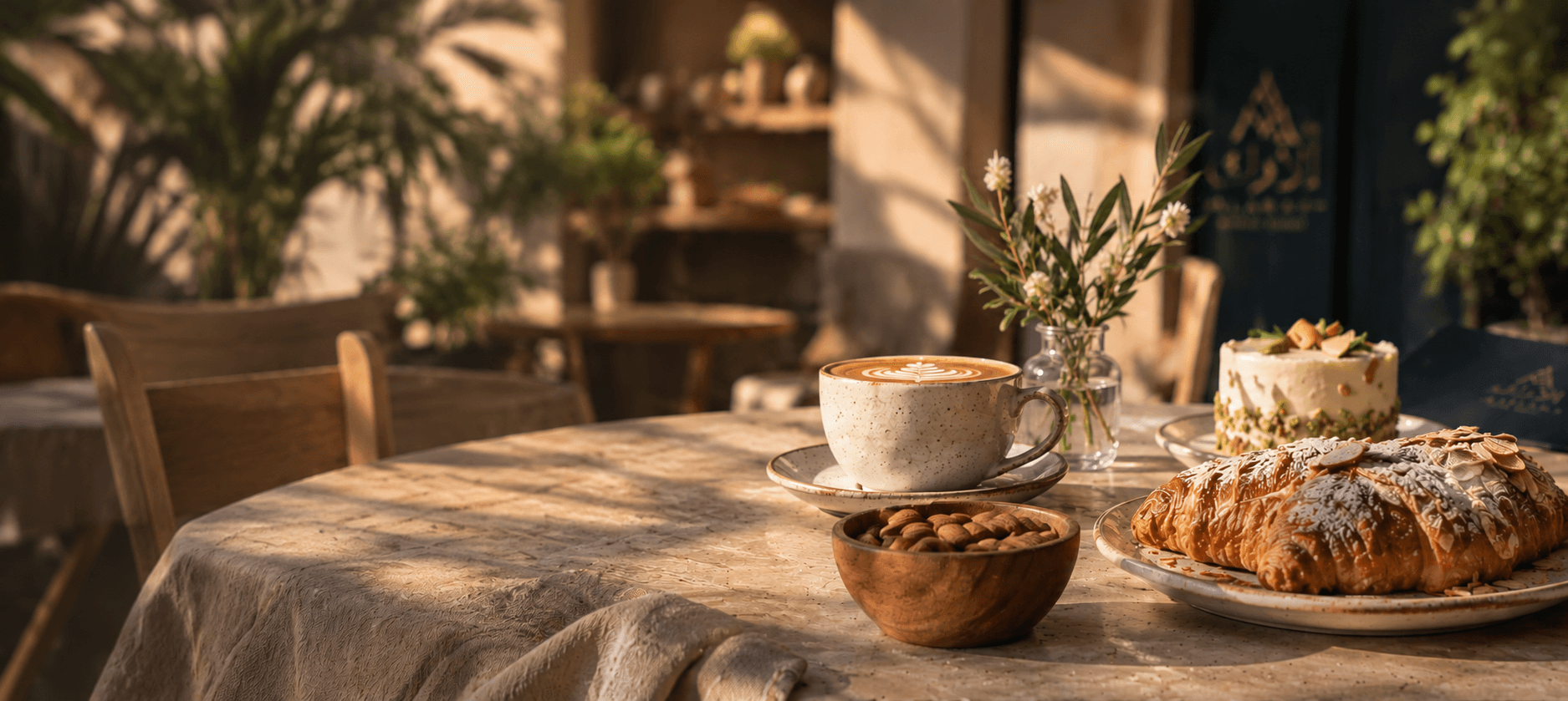 Artisan hands preparing fresh pastries on a warm wooden surface