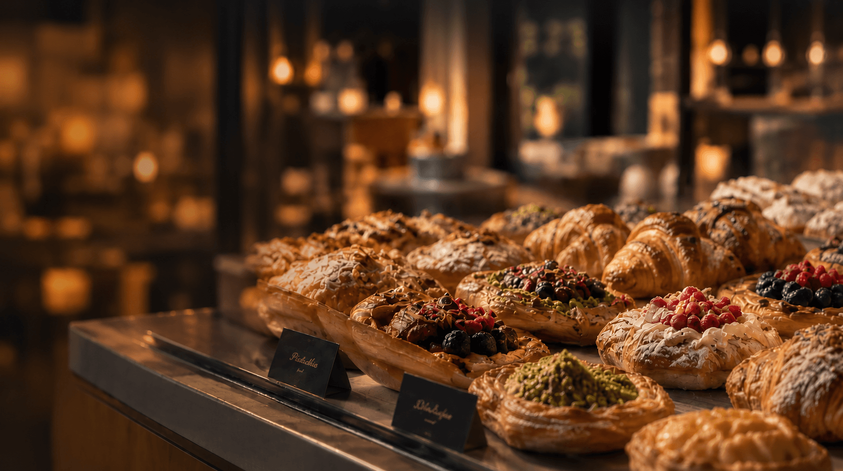 Exquisite selection of artisan pastries and Moroccan bakery specialties